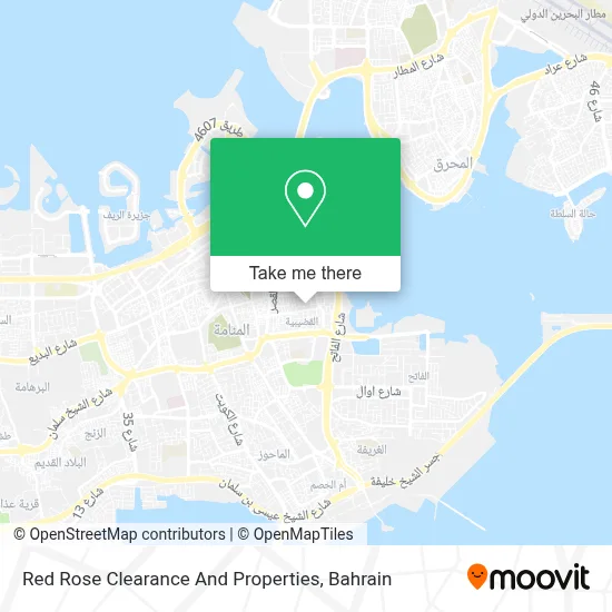 Red Rose Clearance And Properties map