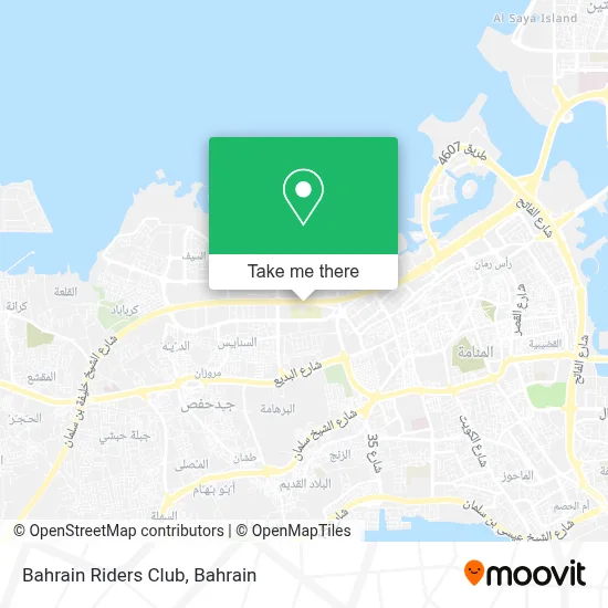Bahrain Riders Club map