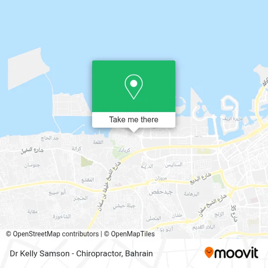 Dr Kelly Samson - Chiropractor map