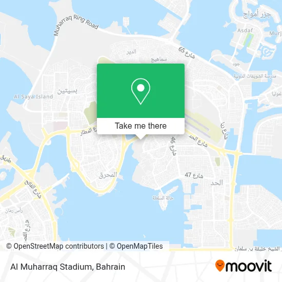Al Muharraq Stadium map