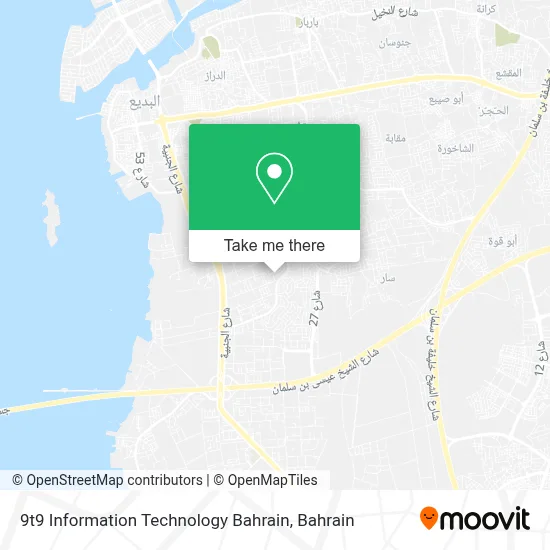 9t9 Information Technology Bahrain map