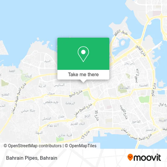 Bahrain Pipes map