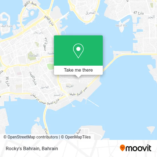 Rocky's Bahrain map