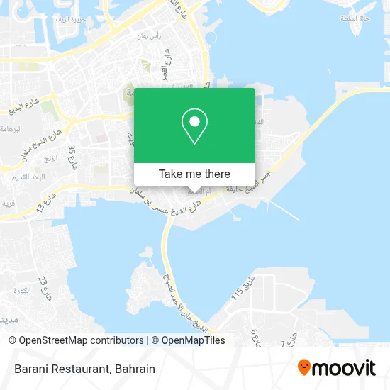 Barani Restaurant map
