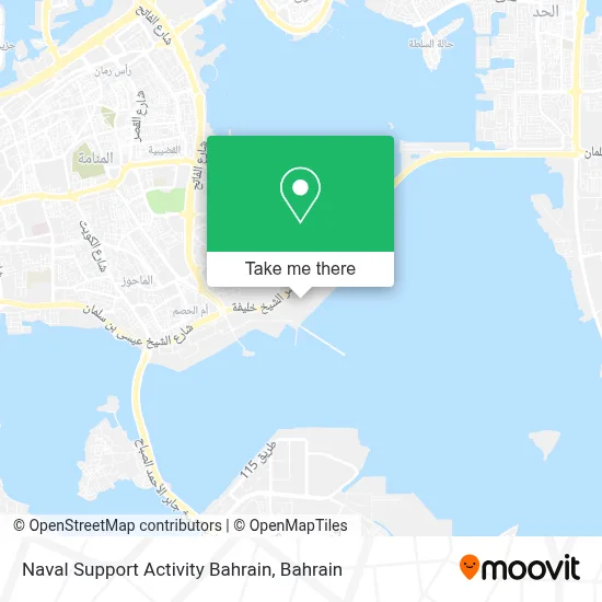 Naval Support Activity Bahrain map