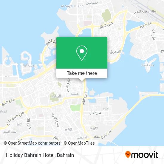 Holiday Bahrain Hotel map