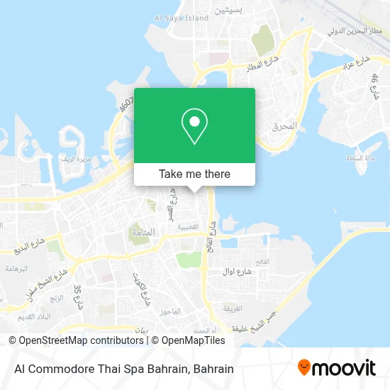 Al Commodore Thai Spa Bahrain map