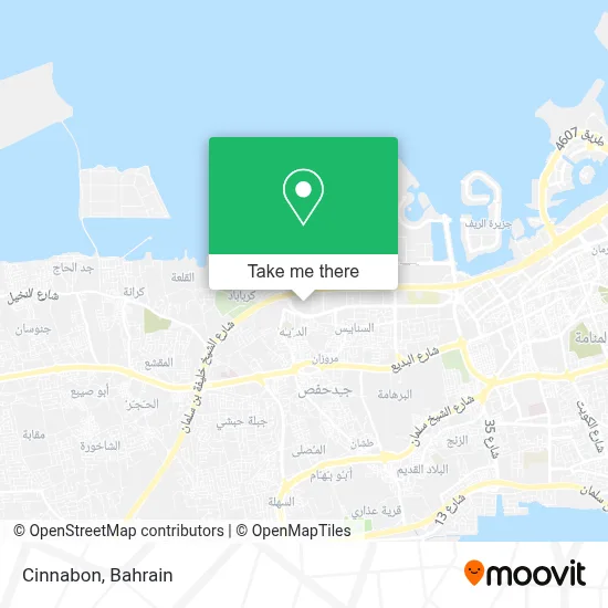 Cinnabon map