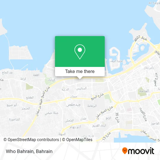 Who Bahrain map