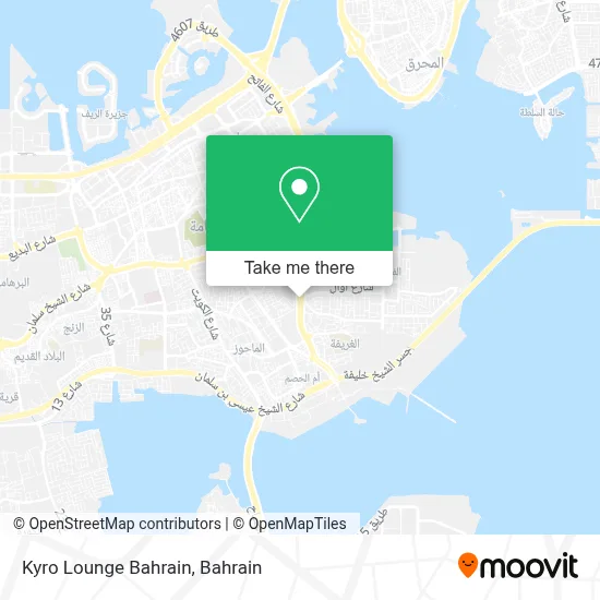 Kyro Lounge Bahrain map