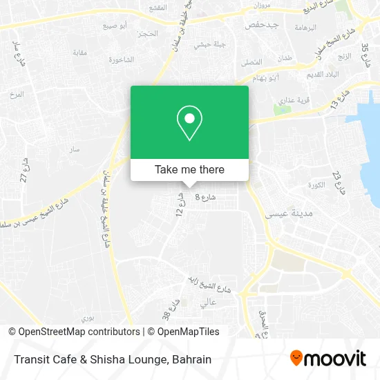 Transit Cafe & Shisha Lounge map