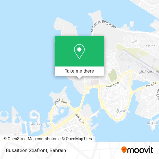 Busaiteen Seafront map