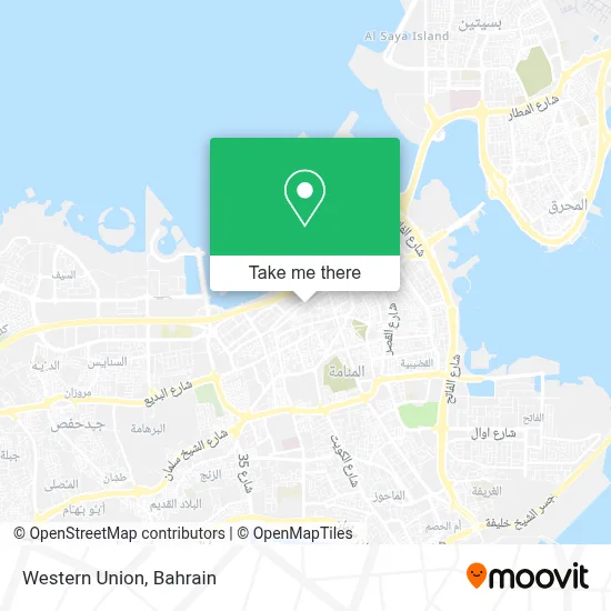 Western Union map