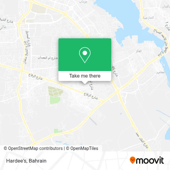 Hardee's map