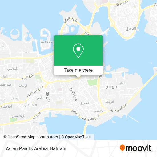 Asian Paints Arabia map
