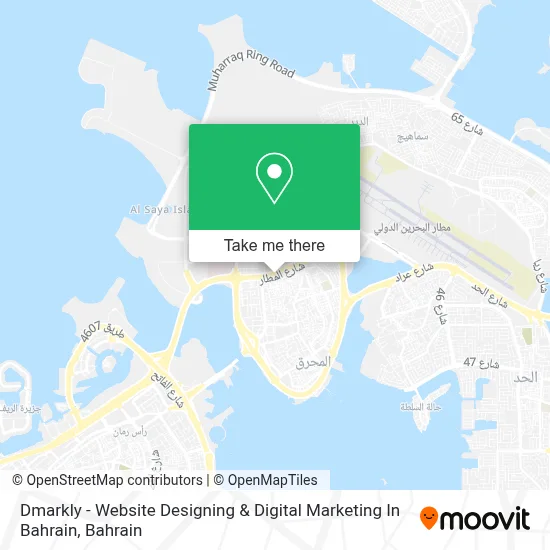 Dmarkly - Website Designing & Digital Marketing In Bahrain map