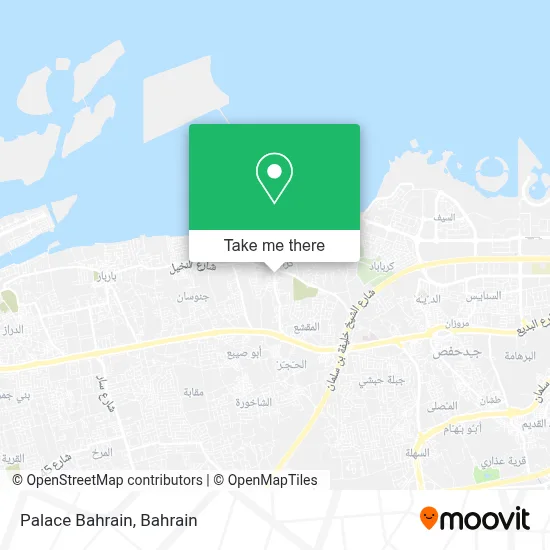 Palace Bahrain map