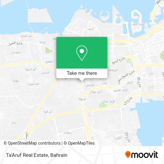 Ta'Aruf Real Estate map