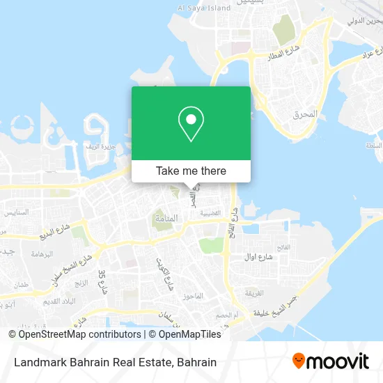 Landmark Bahrain Real Estate map