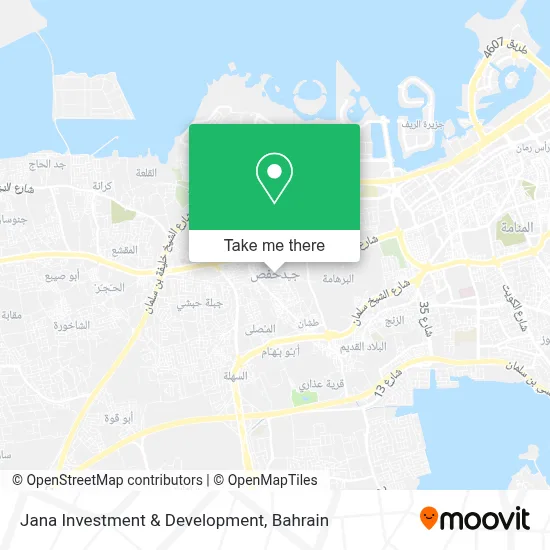 Jana Investment & Development map