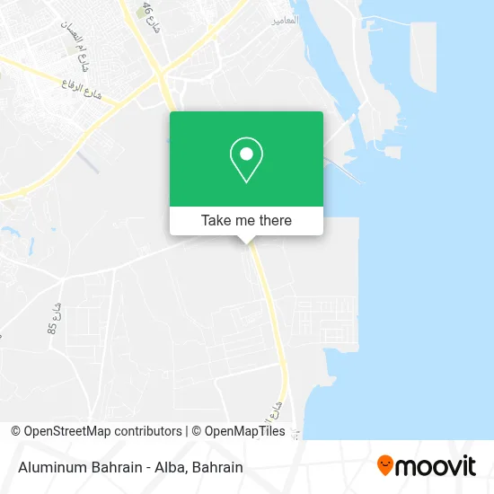 Aluminum Bahrain - Alba map