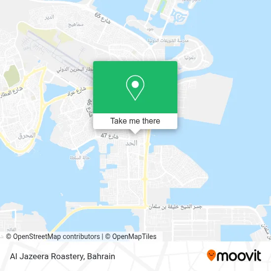 Al Jazeera Roastery map