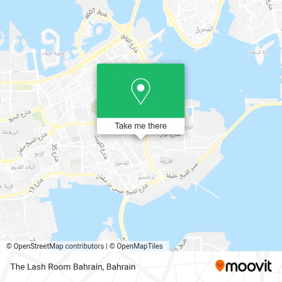 The Lash Room Bahrain map