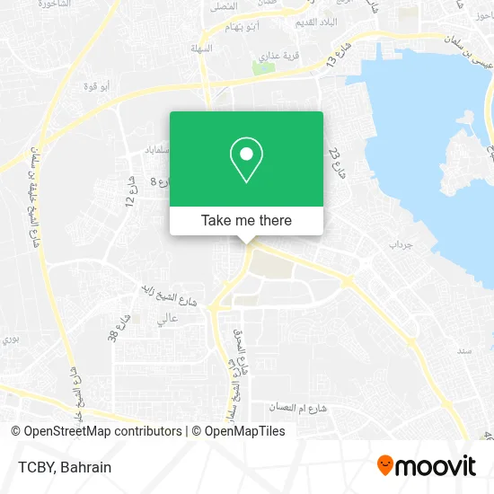 TCBY map