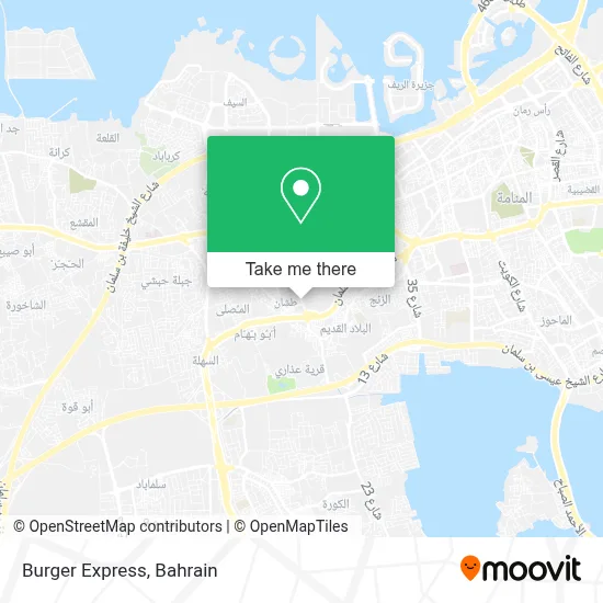Burger Express map