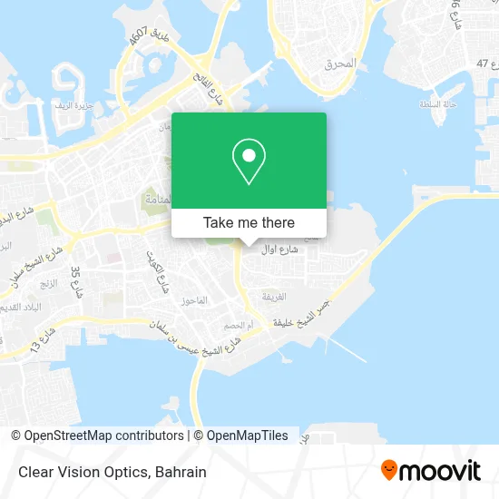 Clear Vision Optics map