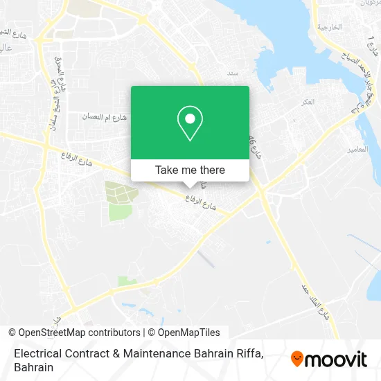 Electrical  Contract & Maintenance Bahrain Riffa map