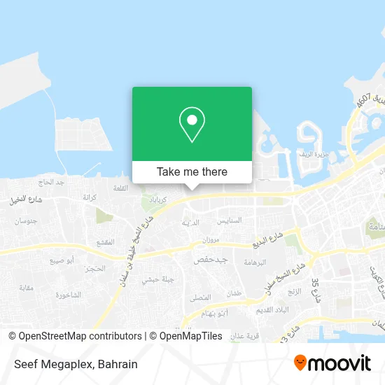 Seef Megaplex map