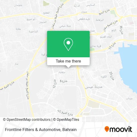 Frontline Filters & Automotive map