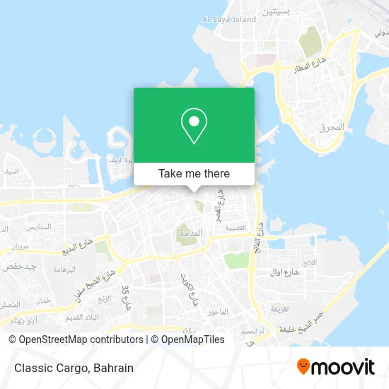 Classic Cargo map