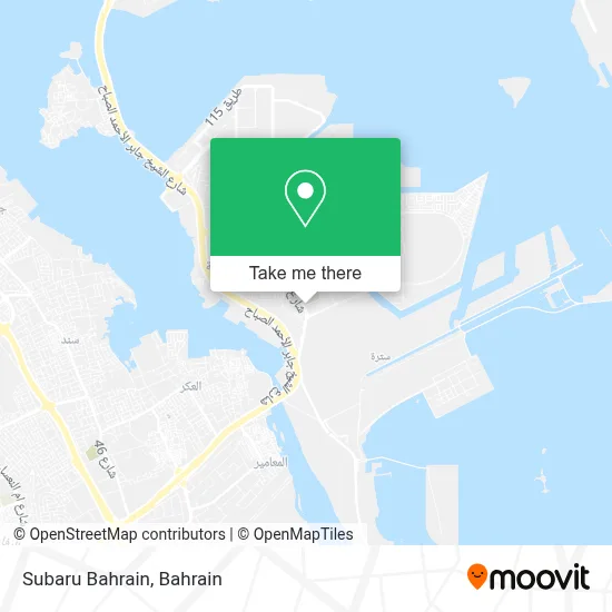 Subaru Bahrain map
