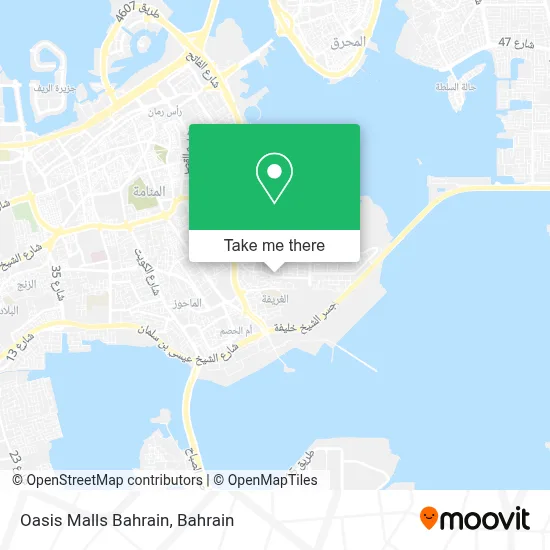 Oasis Malls Bahrain map
