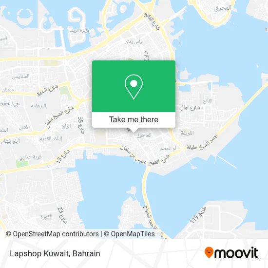 Lapshop Kuwait map