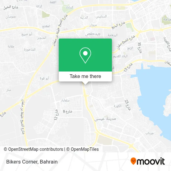 Bikers Corner map