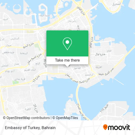 Embassy of Turkey map