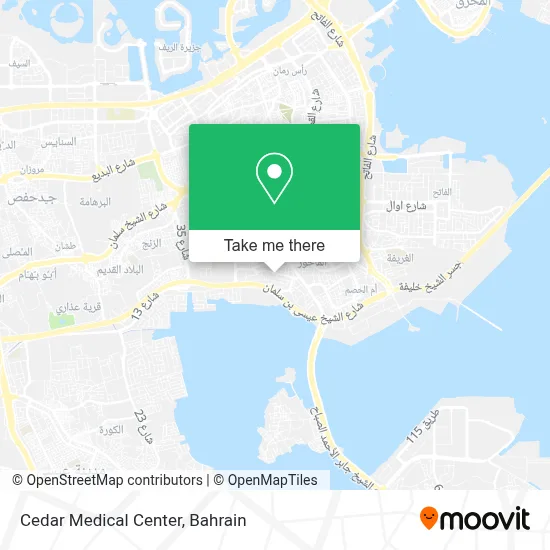 Cedar Medical Center map