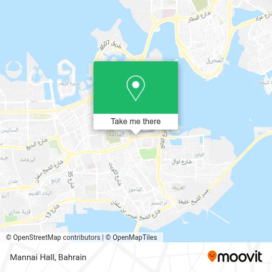 Mannai Hall map