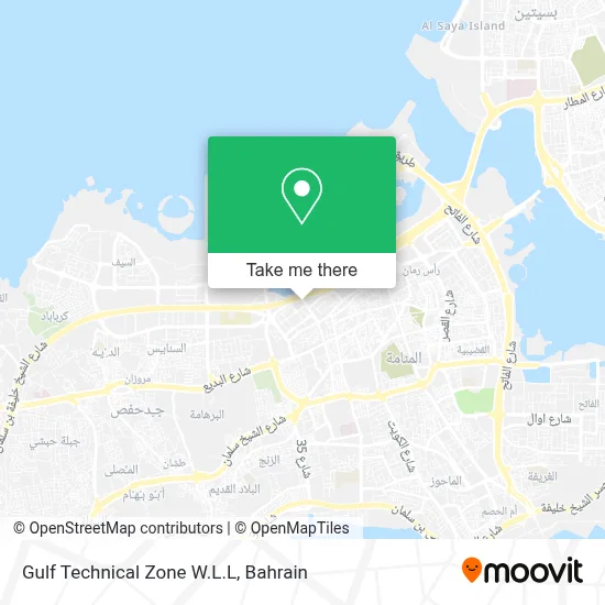 Gulf Technical Zone W.L.L map