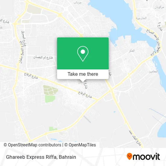 Ghareeb Express Riffa map