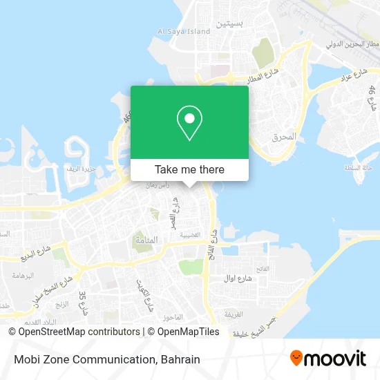 Mobi Zone Communication map
