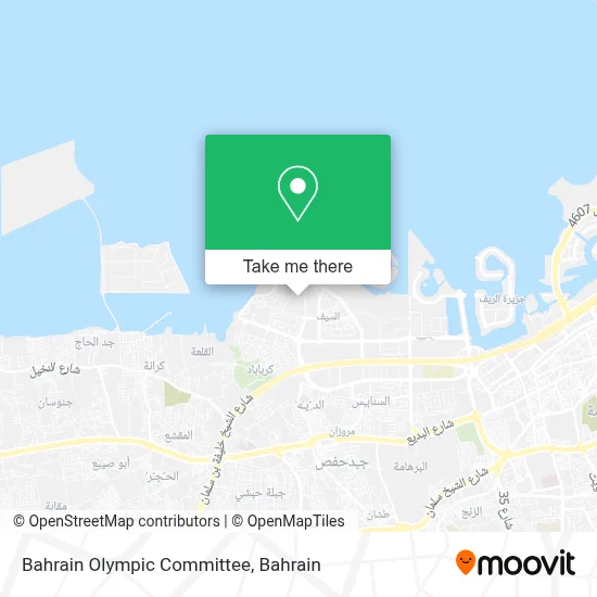 Bahrain Olympic Committee map