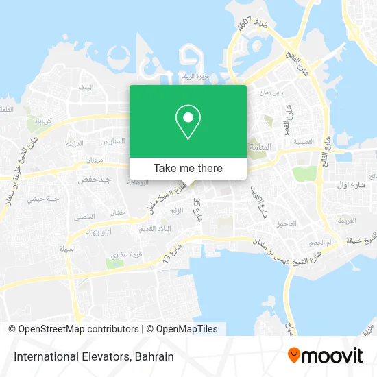 International Elevators map