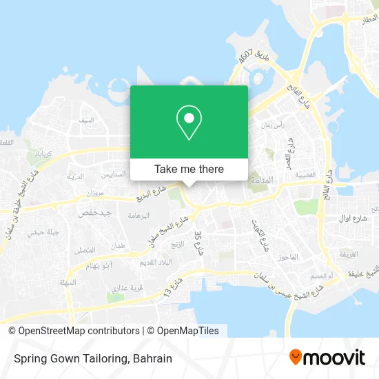 Spring Gown Tailoring map
