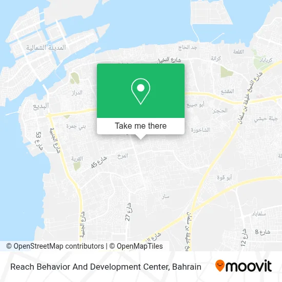 Reach Behavior And Development Center map
