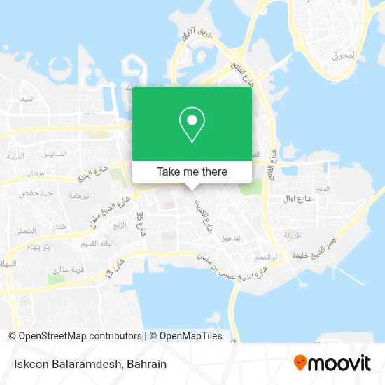 Iskcon Balaramdesh map