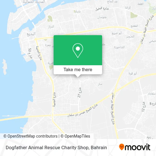 Dogfather Animal Rescue Charity Shop map